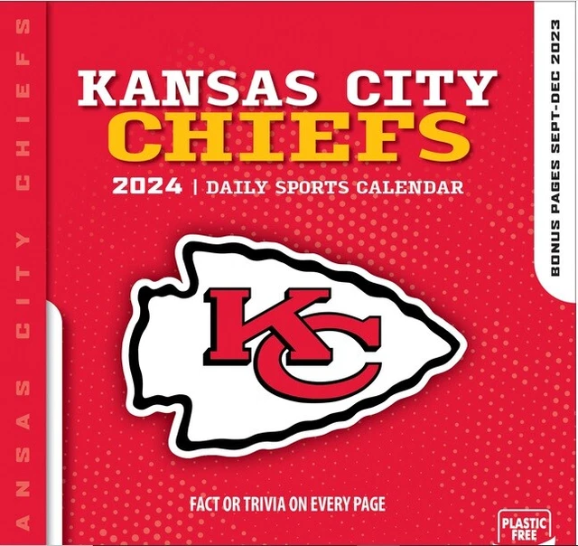 KANSAS CITY CHIEFS 2024 Box Calendar DAILY 19.95 PicClick