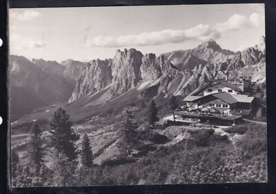 CORTINA CARTOLINA VIAGG- 26.12.53 0200 RIFUGIO RISTORANTE FUNIVIA FALORIA 