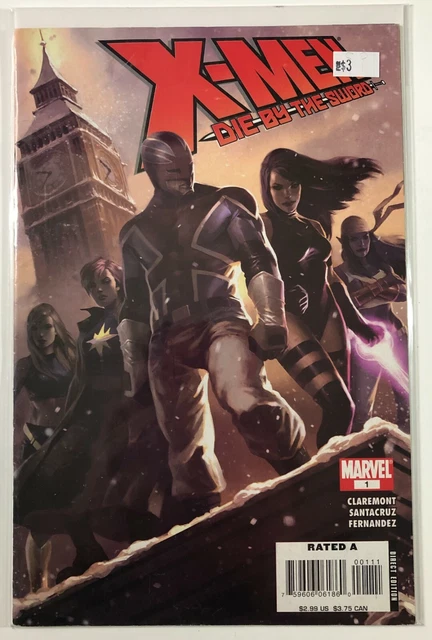 X-Men - Die By the Sword #1  Marvel Comic Book - Claremont, Santacruz