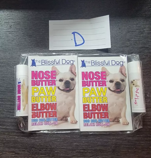 2 NEW TUBES .15oz FRENCH BULLDOG NOSE BUTTER BLISSFUL DOG  DRY CRACKED NOSES D