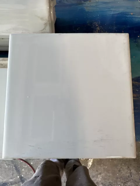 1 -6x6 white Gloss ceramic tile For Kitchen/bathroom Counters & Walls