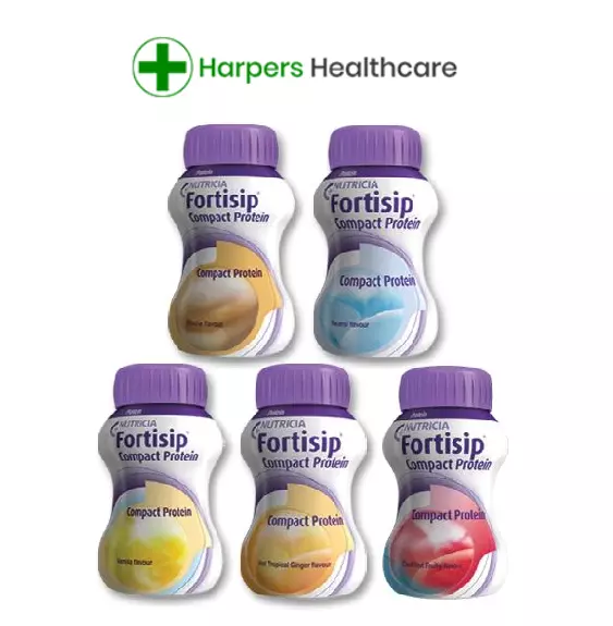 Fortisip Compact Protein (12x125ml = 3 packs of 4x125ml) choose your flavour