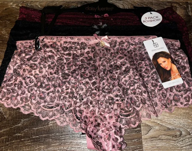 Hurley ~ Womens Cheeky Underwear Panties 3-Pair Nylon Blend Bonded
