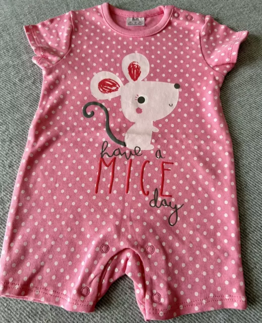 Brand New F&F Gorgeous Baby Girl Polka Dot Mouse Outfit Up To 1 Month