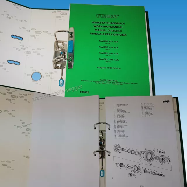 Fendt Werkstatthandbuch für Favorit 611 612 614 615 LSA Ausgabe 1990 500602