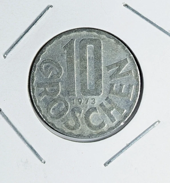 Austria 10 Groschen 1955 Aluminum Coin