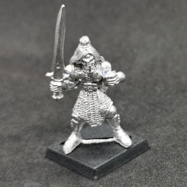 Elf Warrior ELF1 Warhammer Fantasy High Wood Elves Metal OOP 1987 Kaledon
