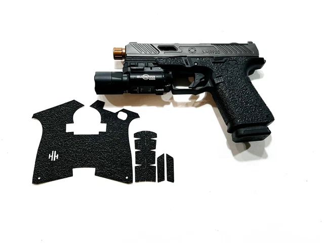 HandleIt Grips Textured Rubber Grip Tape For CZ P07 Handgun - Black, Made In USA