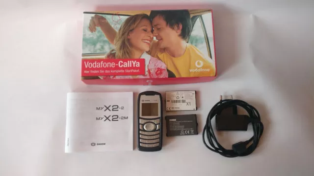 Sagem MY X2-2 Schwarzsilber gebraucht + sämtlichem Zubehör, Originalverpackung