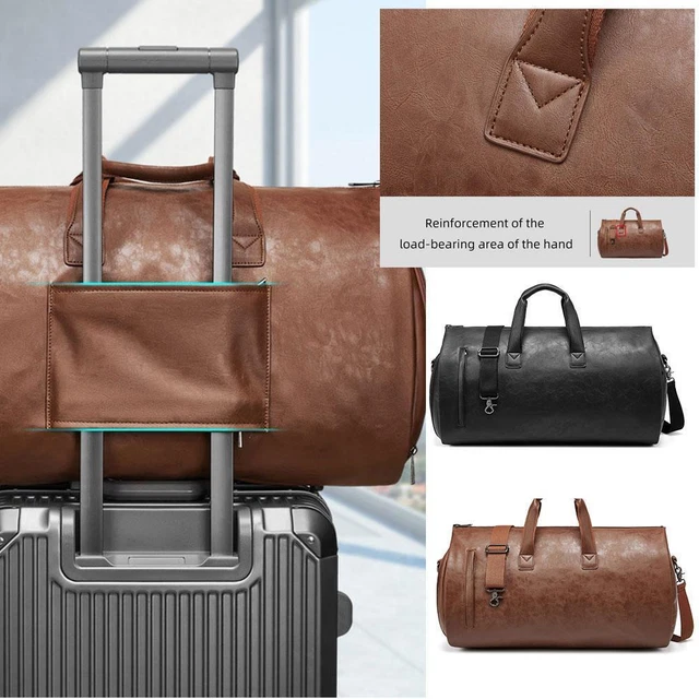 Waterproof Carry on Garment Suit Bag For Women,Leather Garment For Travel X2G7