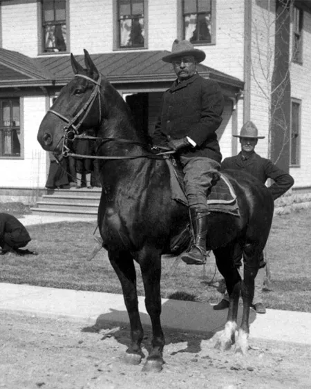 26th US President THEODORE 'TEDDY' ROOSEVELT & John Burroughs Glossy 8x10 Photo