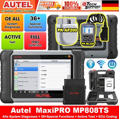 2022 Autel mk808 AUTO dispositivo diagnostico obd2 errore florilegio dispositivo Auto Key codifica de 
