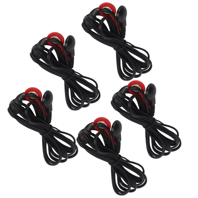 5pcs Fil 'électrode Noir - Fil De Plomb 'électrode De Prise De 2 35 Mm Pour