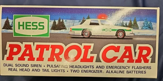 1993 Hess Truck PATROL CAR - New in the Original Box 