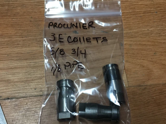 Lot Of Procunier Tapping Collets 3E 5/8 3/4 1/8 Pipe