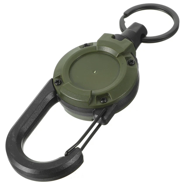 Climbing Carabiner Retractable Keychain Hiking Gear Safety Chains Outdoor