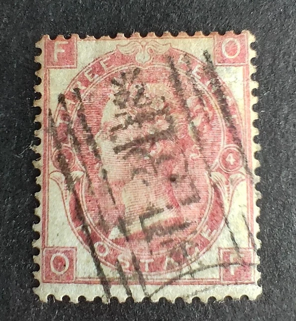 GB QV 1865-67 3d Rose. Wmk Emblems. SG92. O-F. Used. Cat £250