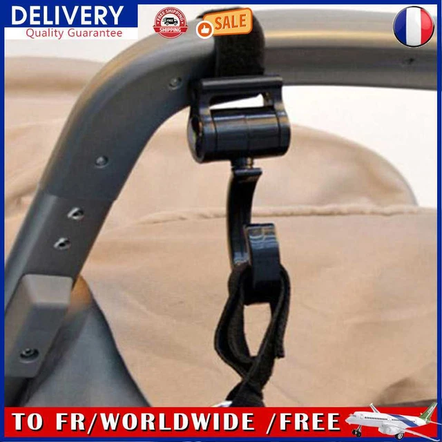 2pcs Mommy Bag Hooks Adjustable Stroller Organizer for Hanging Diaper Bags Purse