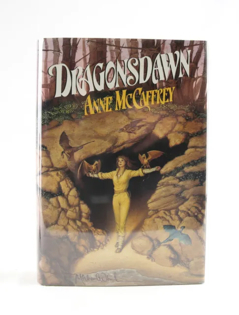 SIGNED x2 - Dragonsdawn HC Anne McCaffrey Michael Whelan 1988 1st