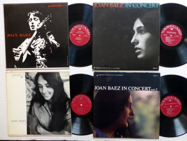 JOAN BAEZ lot of 4 x LPs folk in Mono  #047
