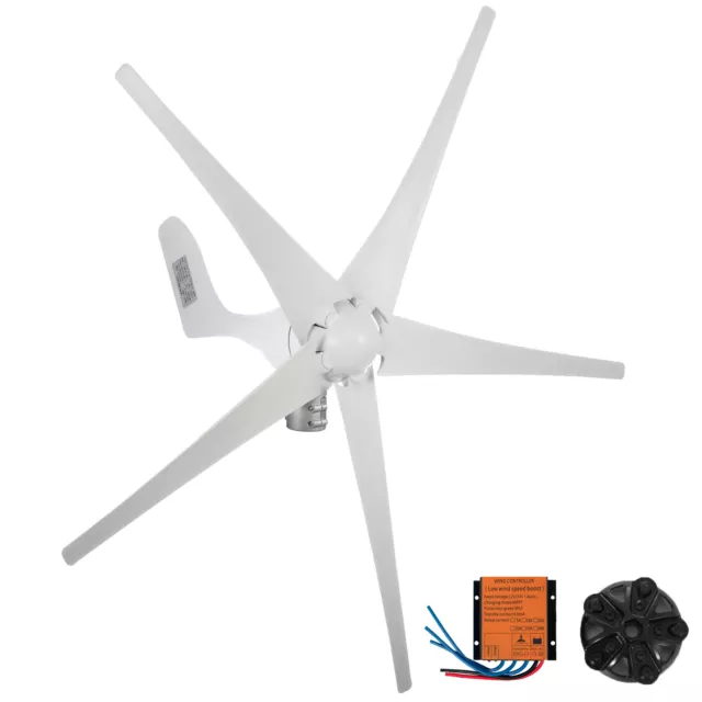 VOVOR 500W 12V Turbina Eolica Generatore Verticale Wind Turbine Eoliche 5 Blades