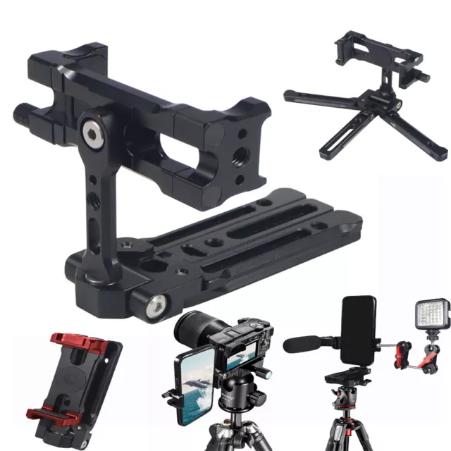 Phone Holder Clamp Tripod Arca-Type Mount Cold Shoe Adapter for Mobile Phone