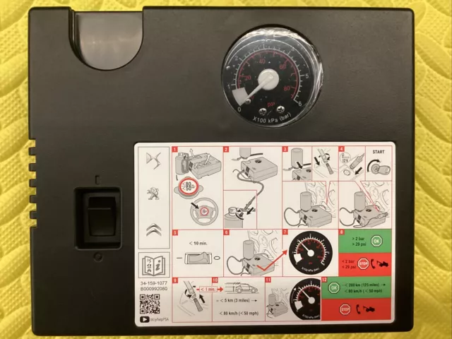 Citroen Peugeot Ds Tyre Pump Air Compressor Inflator