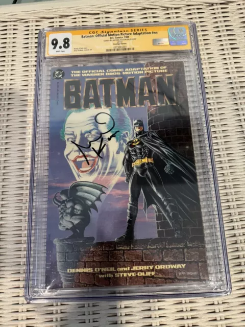 Batman Official Movie Adaptation #nn CGC 9.8 SS Signed By Michael Keaton