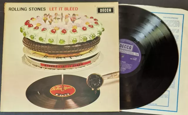 ROLLING STONES Let It Bleed 1969 UK Original Vinyl With BOXED DECCA Labels