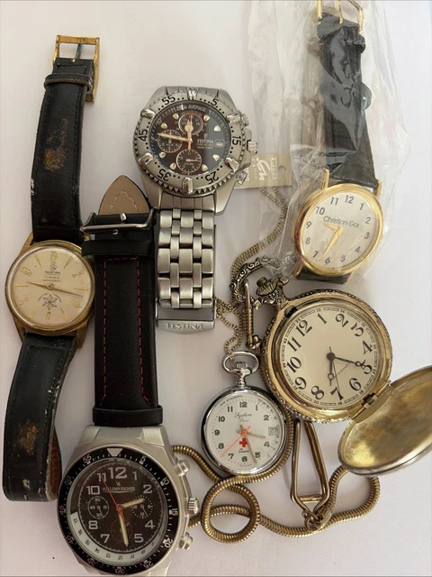 Lot De 2 Montres Quartz YEMA VUILLEMIN REGNIER - Modèle REF15594J - Vintage