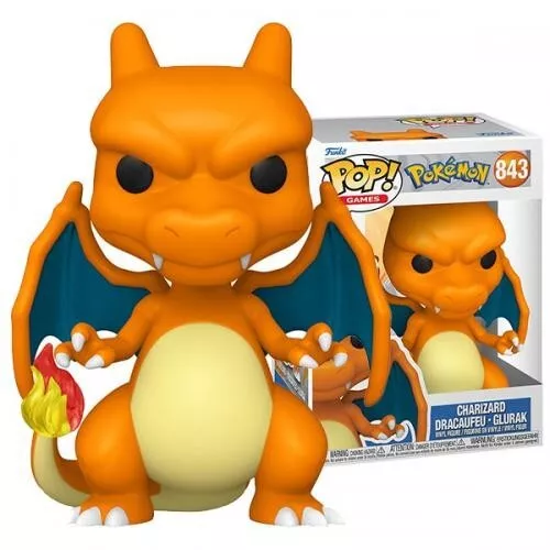 Charizard 843 Pokemon Funko POP! Games Vinyl Figure Spedizione Rapida