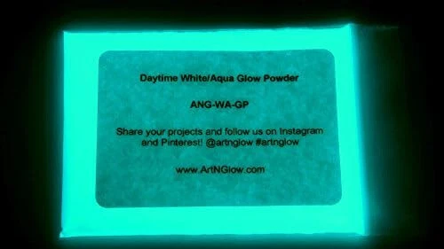 Fluorescent Pigment Powder for Art Painting, DIY Crafs - Neutral Aqua