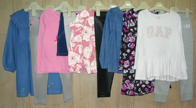 RIVER ISLAND NEXT GAP etc Girls Bundle Dress Tights Joggers Tops Age 3-4 104cm