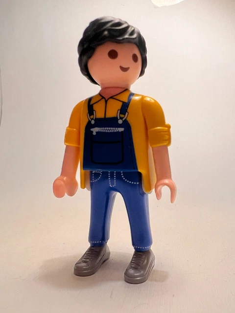 Figurine Playmobil Homme D'hôtel Avec Valise - Thème Ferme/ranch, Occasion