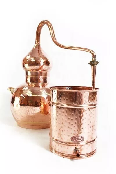 CopperGarden Destille Kupferdestille Alembik 30 Liter, verschweißt & verschraubt