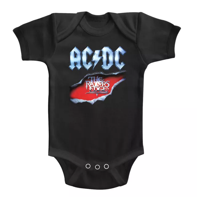 ACDC Razors Edge Baby Body Suit Rock Banda Álbum Cubierta Concierto Infantil Mono Niño