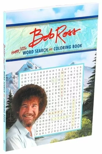 Bob Ross Word Search and Coloring Book by Editors of Thunder Bay Press: New