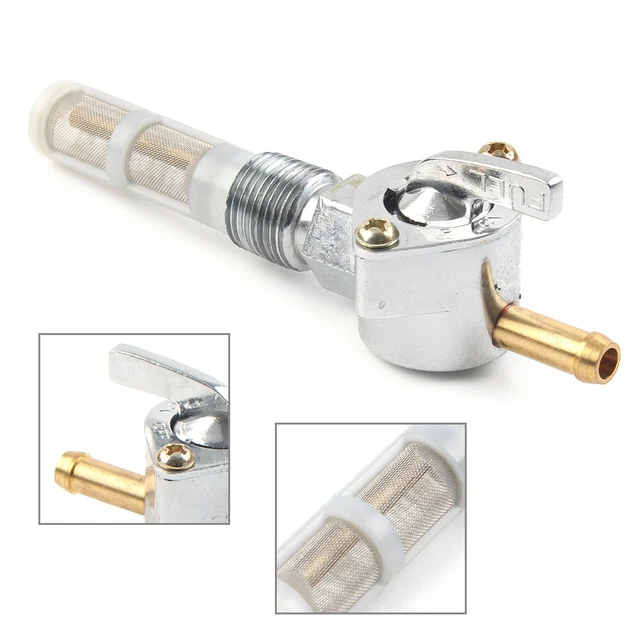 3/8" Fuel Gas Tank Valve  NPT Petcock Fit Harley Davidson Road King Softail Dyna