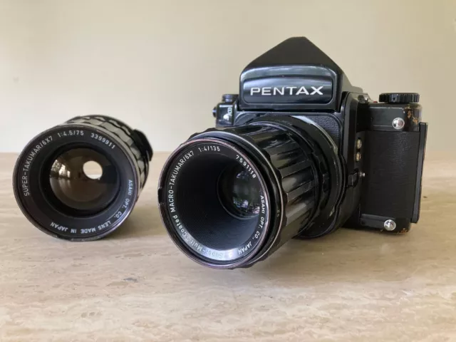 PENTAX 67 MLU + 2 LENSES (75mm, 135mm)