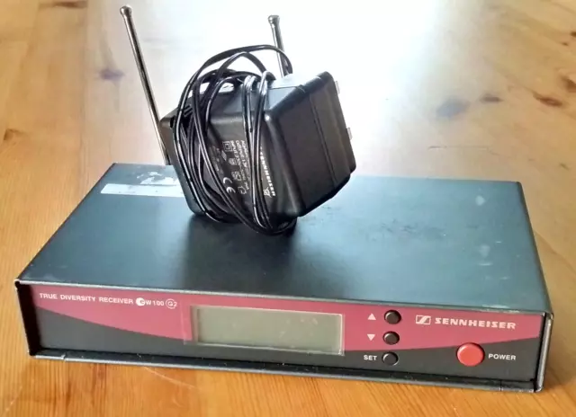 Sennheiser EM100 G2 Receiver 830-866 MHz (from EW100 G2 System) + Antennae + PSU