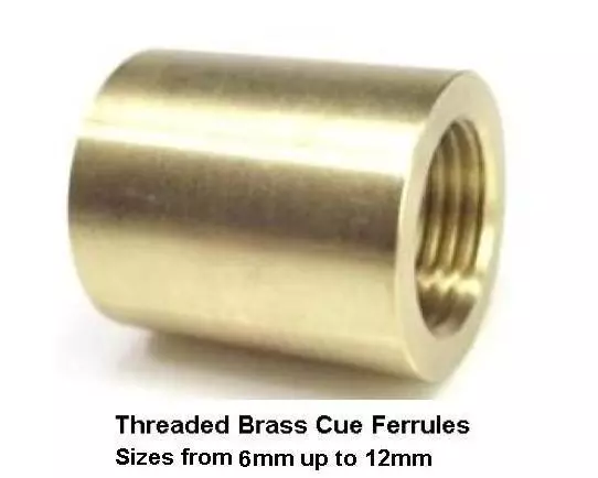 10mm BRASS SNOOKER OR POOL CUE FERRULE