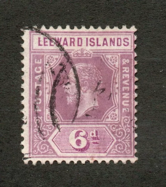 Leeward Islands - SG# 53 Used / Die I / wmk multi crown CA    -     Lot 0523089