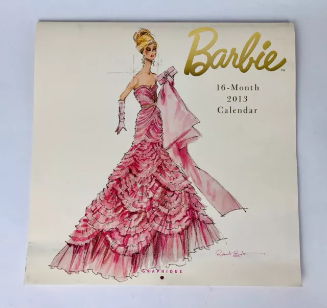 NEW Barbie Fashion Model Collection 16 Month 2013 Calendar Robert Best GRAPHIQUE