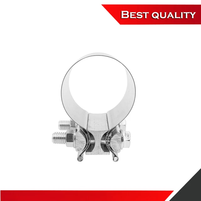 2" x 2" OD pipe 51mm Stainless Steel Butt Joint Exhaust Seal Band Clamp mufflers