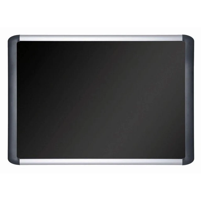 MasterVision Black fabric bulletin board 48 x 72 Silver/Black MVI270301