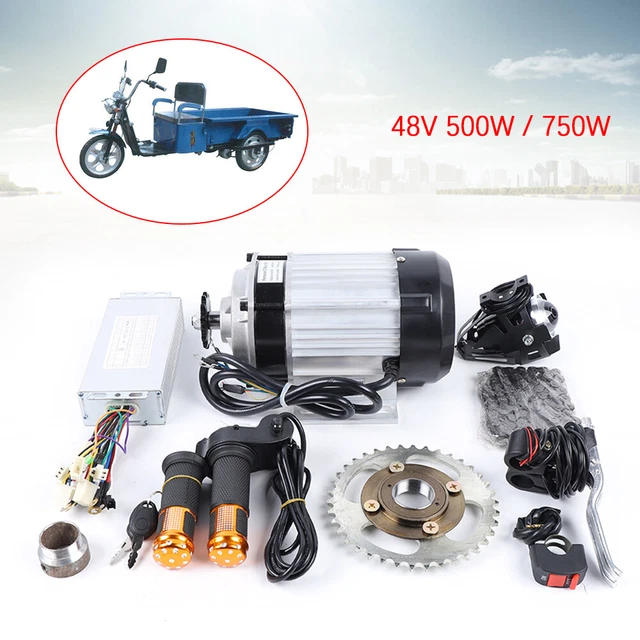 ELECTRIC THREEWHEELED BIKE Brushless Geared Motor 48V 500W For Adults
