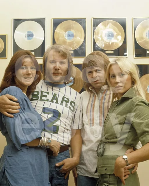 ABBA "Group" Agnetha Faltskog, Bjorn, Benny, Anni-Frid Lyngstad 10x8 Photo