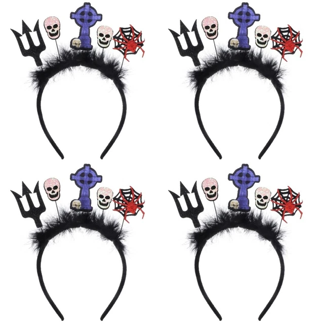 4 pz copricapo Halloween Hair Hoop donna ragazza cosplay festa oggetti di scena