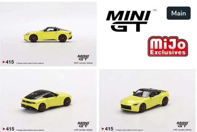 MINI GT 1 64 Nissan Z Proto Spec 2023 Ikazuchi Yellow Mijo Exclusive 8 