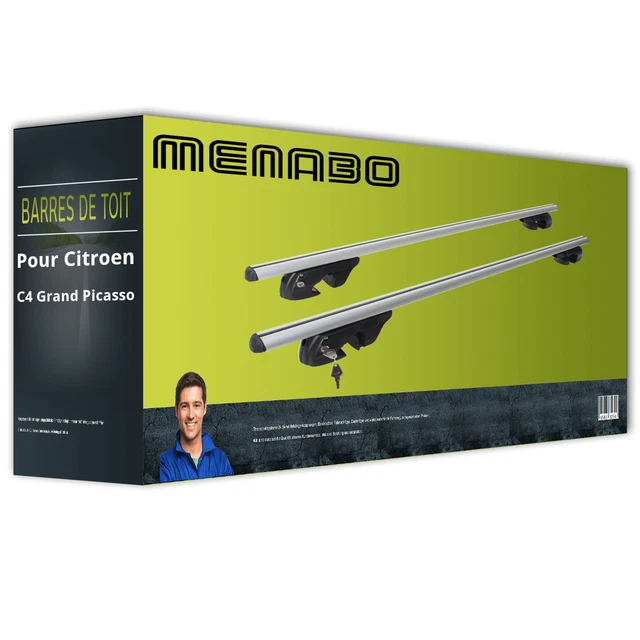 PORTE-BAGAGE POUR CITROEN C4 Grand Picasso I UA Menabo Sherman Barre de